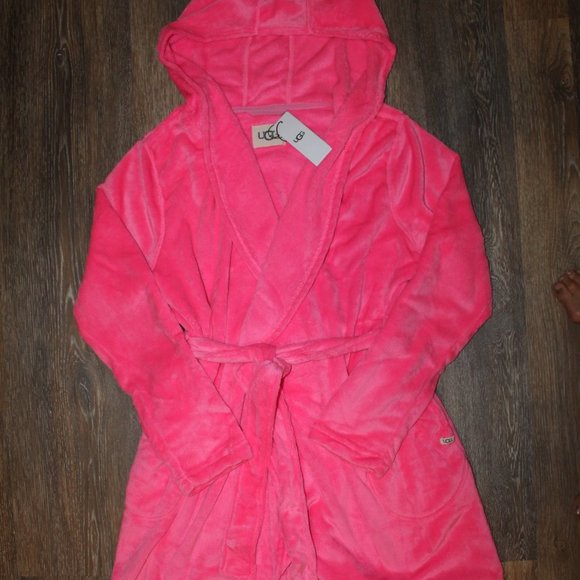 UGG Other - NWT UGG WOMEN'S MIRANDA PLUSH VELOUR BATH ROBE TAFFY PINK XL